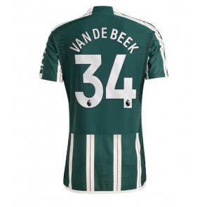 Maillot de foot Manchester United Donny van de Beek #34 Extérieur 2023-24 Manches Courte